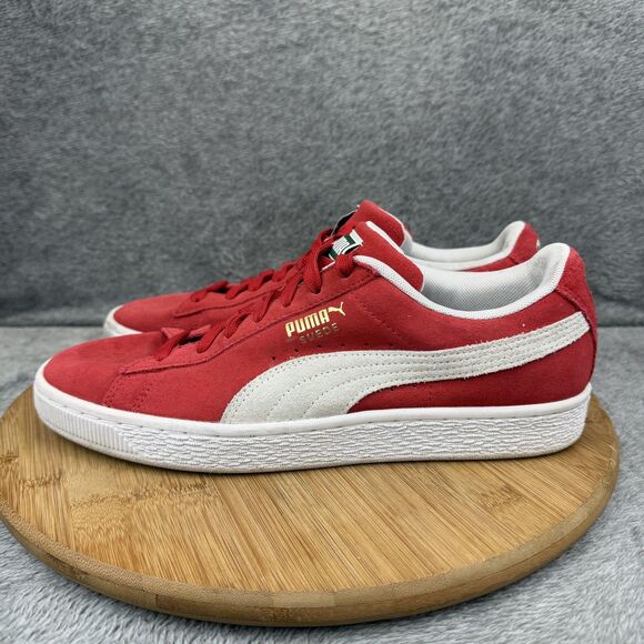 Puma Suede Shoes Mens Size 9 Red White Low Top Athletic Sneakers 352634 65 main image 12